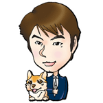 F氏の自画像似顔絵